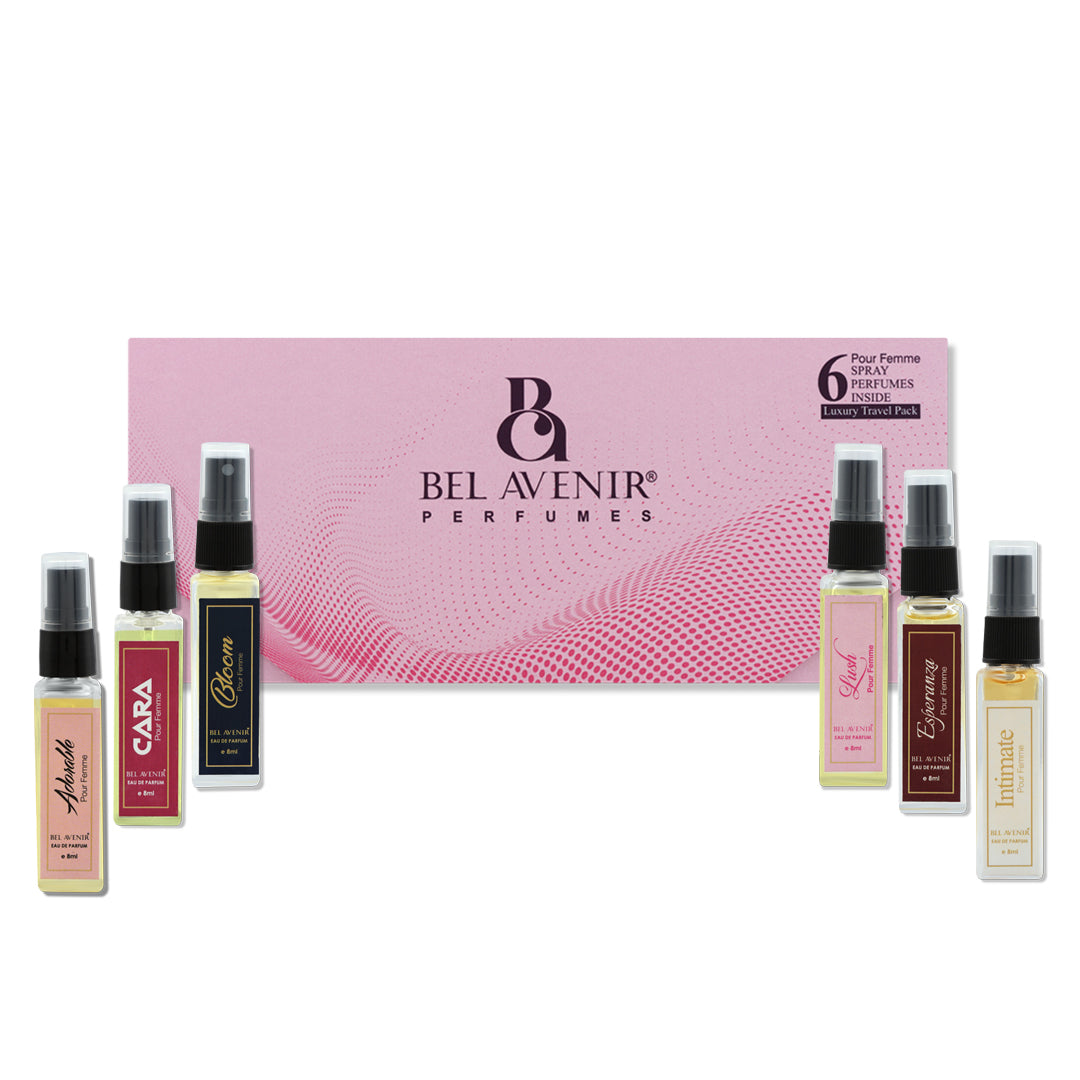 Bel Avenir's luxury long lasting pocket gift set for Women - 8ml each