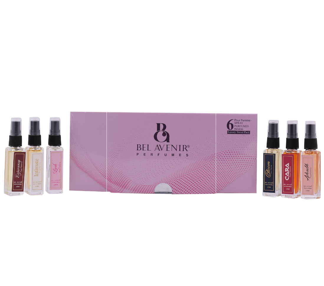 Bel Avenir's luxury long lasting pocket gift set for Women - 8ml each