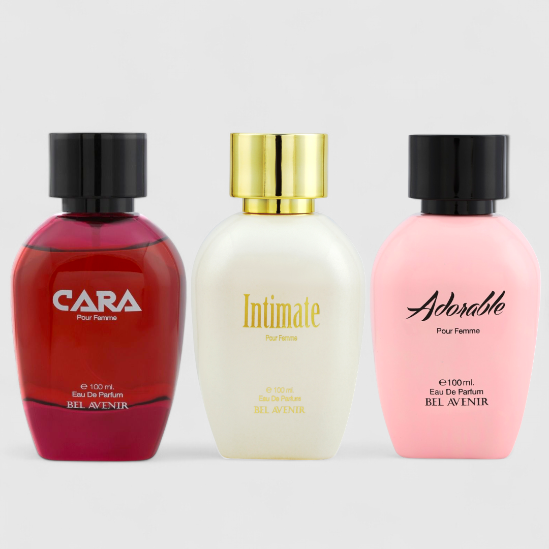 Everyday women perfume combo of 3 (Intimate, Adorable, Cara)- 3 x 100ml