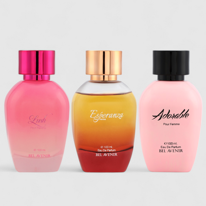 Everyday women perfume combo of 3 (Adorable, Lush, Esperanza)